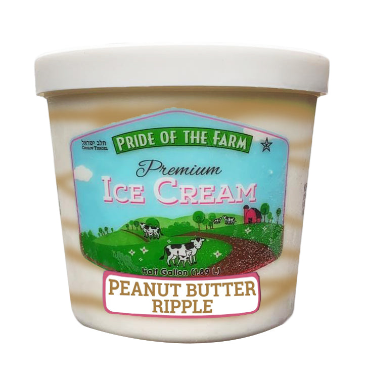 Pride Farm Peanut Butter Ripple Ice Cream