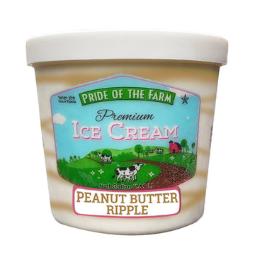 Pride Farm Peanut Butter Ripple Ice Cream