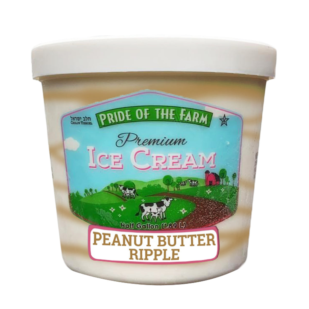 Pride Farm Peanut Butter Ripple Ice Cream
